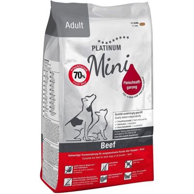 Platinum Mini Adult Beef 900 G Platinum Mini Adult Beef 900 G