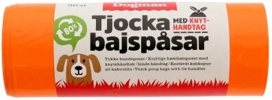 Dogman B&aelig;sjepos med Knyth&aring;nd 50-pack (Orange)