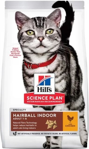 Hill's Science Plan Cat Adult Hairball & Indoor Chicken (1,5 kg)