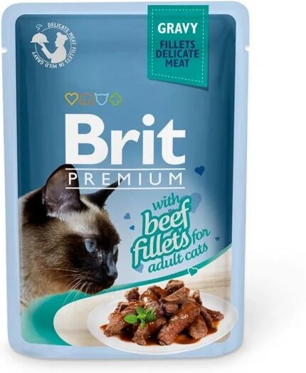 Brit Premium Pouches Fillets in Gravy with Beef