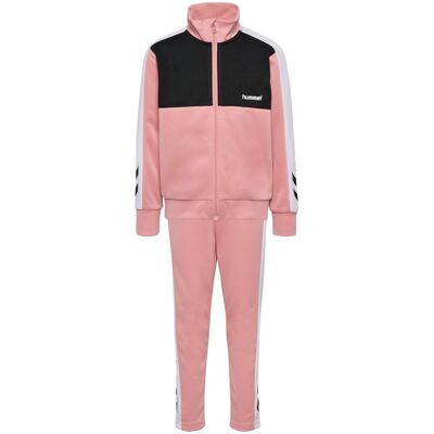 Hummel jr Colorblock tracksuit-sett til barn, Bridal Rose (110) 110 Hummel jr Colorblock tracksuit-sett til barn, Bridal Rose (110) 110