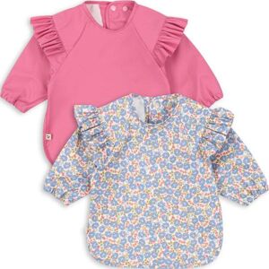 Konges Sløjd 2-pack langermede smekker i PU, Fleur Rosier Konges Sløjd 2-pack langermede smekker i PU, Fleur Rosier