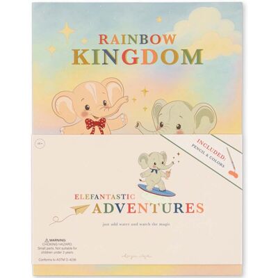 Konges Sløjd Magic Rainbow malebok m/maling, Multi Konges Sløjd Magic Rainbow malebok m/maling, Multi