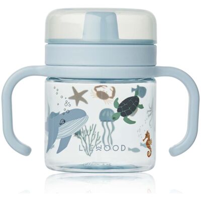 Liewood Kylo Sippy tutekopp i tritan, Sea creature/Sandy Liewood Kylo Sippy tutekopp i tritan, Sea creature/Sandy