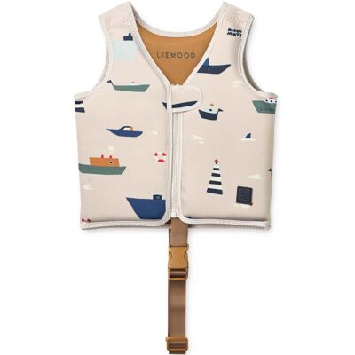 Liewood Dove svømmevest til barn, Sailing/Sandy (11-15 kg) 11-15 kg Liewood Dove svømmevest til barn, Sailing/Sandy (11-15 kg) 11-15 kg