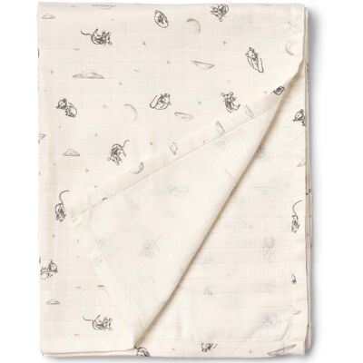Wheat Karly muslin pledd, Dreaming Mouse Wheat Karly muslin pledd, Dreaming Mouse