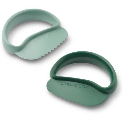Liewood Riven 2-pack matkniver, Peppermint/Garden green Liewood Riven 2-pack matkniver, Peppermint/Garden green