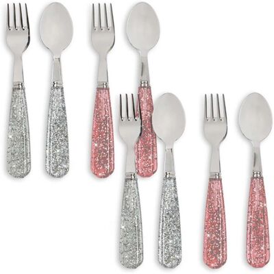 Konges Sløjd dobbelt bestikk-sett, Sparkling Blush Konges Sløjd dobbelt bestikk-sett, Sparkling Blush