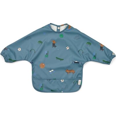 Liewood Merle Smekke med lange ermer, Fun/Beach blue Liewood Merle Smekke med lange ermer, Fun/Beach blue
