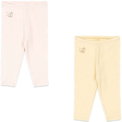 Konges Sløjd Perla 2-pack bukse til baby, Banana Crepe (3 mnd) 3 mnd Konges Sløjd Perla 2-pack bukse til baby, Banana Crepe (3 mnd) 3 mnd