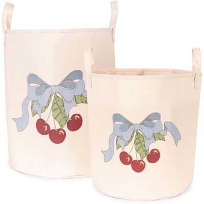 Konges Sløjd 2-pack oppbevaringskurver, Cherry Konges Sløjd 2-pack oppbevaringskurver, Cherry