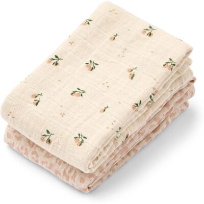 Liewood Lewis 2-pack gaskluter, Mini Leo/Mini Peach Mix Liewood Lewis 2-pack gaskluter, Mini Leo/Mini Peach Mix