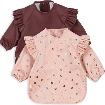 Konges Sløjd 2-pack smekker m/lange armer, Cherry Glitter (6-12 mnd) 6-12 mnd Konges Sløjd 2-pack smekker m/lange armer, Cherry Glitter (6-12 mnd) 6-12 mnd