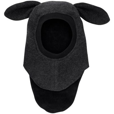 HUTTEliHUT Balaclava Kaninører tovet ull, Dark Grey (1-2 år) 1-2 år HUTTEliHUT Balaclava Kaninører tovet ull, Dark Grey (1-2 år) 1-2 år