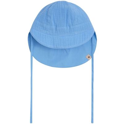 HUTTEliHUT solhatt i muslin, Della Robbia Blue (2-4 år) 2-4 år HUTTEliHUT solhatt i muslin, Della Robbia Blue (2-4 år) 2-4 år