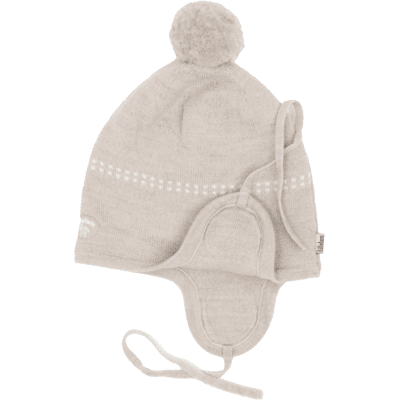 Lillelam Classic dobbel lue i merinoull, Lys beige (52/54-3 år) 52/54-3 år Lillelam Classic dobbel lue i merinoull, Lys beige (52/54-3 år) 52/54-3 år