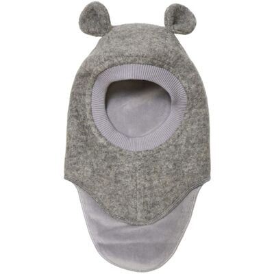 HUTTEliHUT Balaclava Bjørneører tovet ull, Medium Grey (1-2 år) 1-2 år HUTTEliHUT Balaclava Bjørneører tovet ull, Medium Grey (1-2 år) 1-2 år