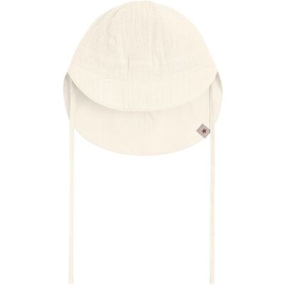 HUTTEliHUT solhatt i muslin, Antique White (1-2 år) 1-2 år HUTTEliHUT solhatt i muslin, Antique White (1-2 år) 1-2 år