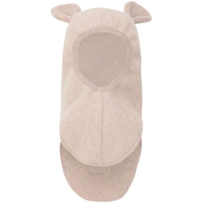 Huttelihut balaclava bjørn bomullsfleece, Camel Melange (1-2 år) 1-2 år Huttelihut balaclava bjørn bomullsfleece, Camel Melange (1-2 år) 1-2 år