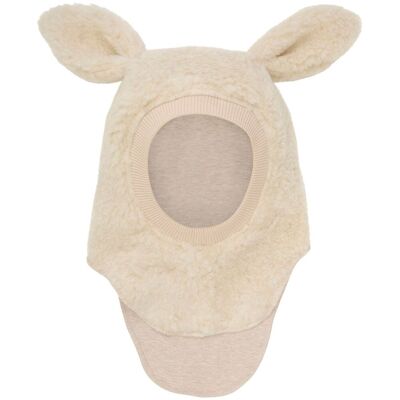 HUTTEliHUT Teddyull Balaclava Kanin, Cement (1-2 år) 1-2 år HUTTEliHUT Teddyull Balaclava Kanin, Cement (1-2 år) 1-2 år