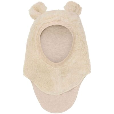 HUTTEliHUT Teddyull Balaclava Bjørn, Cement (1-2 år) 1-2 år HUTTEliHUT Teddyull Balaclava Bjørn, Cement (1-2 år) 1-2 år