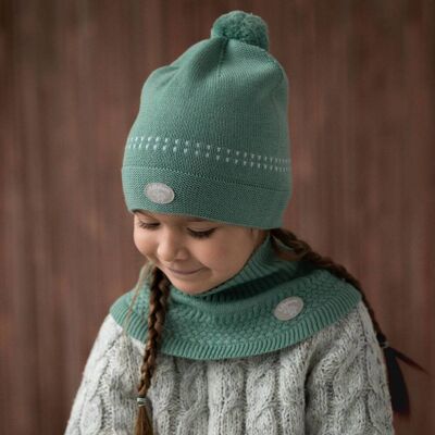 Lillelam Classic Lue uten knyting, Dus grønn/Sage (4-10 år) 4-10 år Lillelam Classic Lue uten knyting, Dus grønn/Sage (4-10 år) 4-10 år