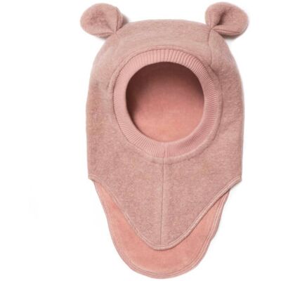 HUTTEliHUT Balaclava Bjørneører tovet ull, Rose Melange (1-2 år) 1-2 år HUTTEliHUT Balaclava Bjørneører tovet ull, Rose Melange (1-2 år) 1-2 år