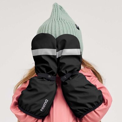 Reima Puro regnvotter med fôr baby og barn, Black (1-2 år) 1-2 år Reima Puro regnvotter med fôr baby og barn, Black (1-2 år) 1-2 år