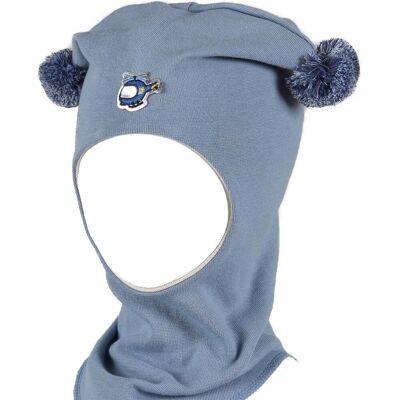 Kivat balaclava vår-og høstlue m/helikopter, Dueblå (1-2 år) 1-2 år Kivat balaclava vår-og høstlue m/helikopter, Dueblå (1-2 år) 1-2 år