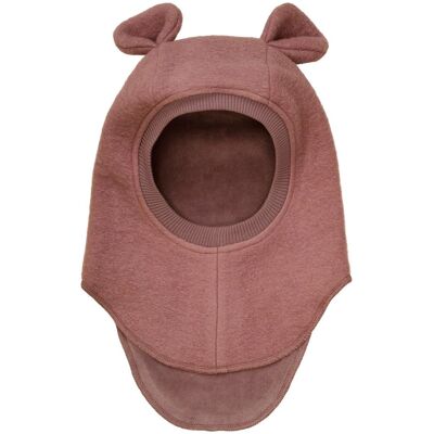 HUTTEliHUT Balaclava Bjørneører tovet ull, Burlwood (1-2 år) 1-2 år HUTTEliHUT Balaclava Bjørneører tovet ull, Burlwood (1-2 år) 1-2 år