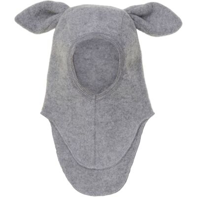 HUTTEliHUT Balaclava Kanin ullfleece, Medium Grey Mel (0-1 år) 0-1 år HUTTEliHUT Balaclava Kanin ullfleece, Medium Grey Mel (0-1 år) 0-1 år