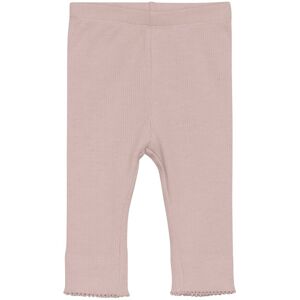 Fixoni Rib leggings til baby, Pale Mauve Melange (92) 92 Fixoni Rib leggings til baby, Pale Mauve Melange (92) 92
