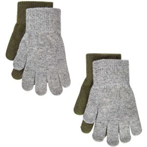 Celavi 2-pack vanter i ull til barn, Military Olive (7-12 år) 7-12 år Celavi 2-pack vanter i ull til barn, Military Olive (7-12 år) 7-12 år