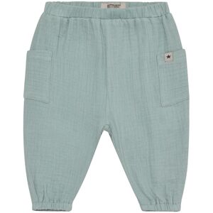 HUTTEliHUT bukse til baby i muslin, Gray Mist (68) 68 HUTTEliHUT bukse til baby i muslin, Gray Mist (68) 68