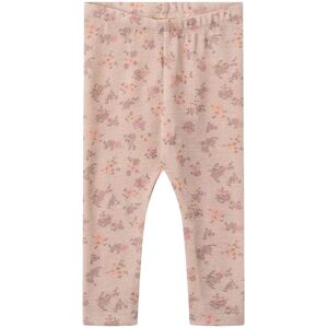 Wheat ull Wheat leggings i ull til baby, Lilac Flowers (80) 80 Wheat ull Wheat leggings i ull til baby, Lilac Flowers (80) 80