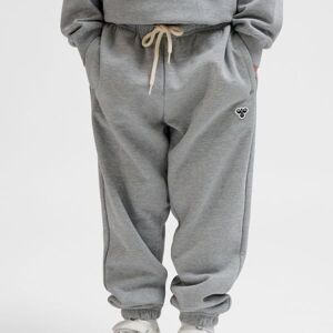 Hummel Loose Bee joggebukse til barn, Grey Melange Hummel Loose Bee joggebukse til barn, Grey Melange