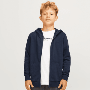 Jack and Jones Junior Jjebradley zip-genser, Navy Blazer (152) 152 Jack and Jones Junior Jjebradley zip-genser, Navy Blazer (152) 152