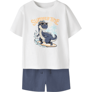 Name It Nmmvigor shorts-sett til småbarn, Bright White (98) 98 Name It Nmmvigor shorts-sett til småbarn, Bright White (98) 98