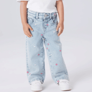 Name It Nmfrose Wide jeans til småbarn, Light Blue Bleached (116) 116 Name It Nmfrose Wide jeans til småbarn, Light Blue Bleached (116) 116
