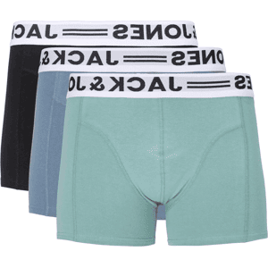 Jack and Jones Junior Jack & Jones Sense 3-pack boxer, Mineral Blue (128) 128 Jack and Jones Junior Jack & Jones Sense 3-pack boxer, Mineral Blue (128) 128