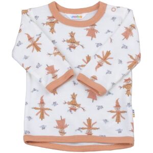 Joha Scarecrow genser i ull/bambus, Off White/Peach (100) 100 Joha Scarecrow genser i ull/bambus, Off White/Peach (100) 100
