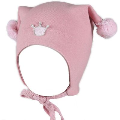 Kivat vårlue til barn og baby med krone, Vintage Pink (0-1 år) 0-1 år Kivat vårlue til barn og baby med krone, Vintage Pink (0-1 år) 0-1 år