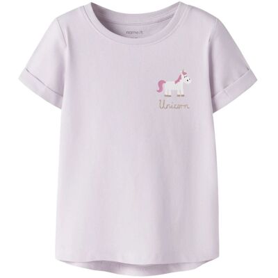 Name It Nmfvix t-skjorte til småbarn, Lavender Fog (104) 104 Name It Nmfvix t-skjorte til småbarn, Lavender Fog (104) 104