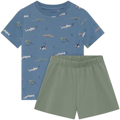 Minymo shorts-sett til barn, Blue Shadow (110) 110 Minymo shorts-sett til barn, Blue Shadow (110) 110