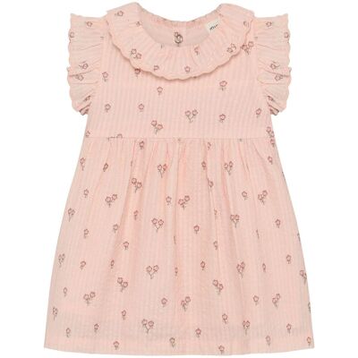 Minymo kjole til baby, Peach Blush (80) 80 Minymo kjole til baby, Peach Blush (80) 80