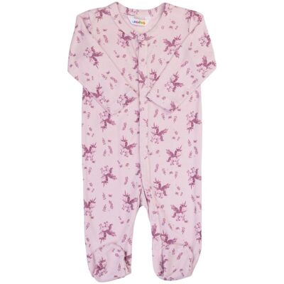 Joha Unicorn & Dino heldress/pyjamas i bambus, Pink (70) 70 Joha Unicorn & Dino heldress/pyjamas i bambus, Pink (70) 70
