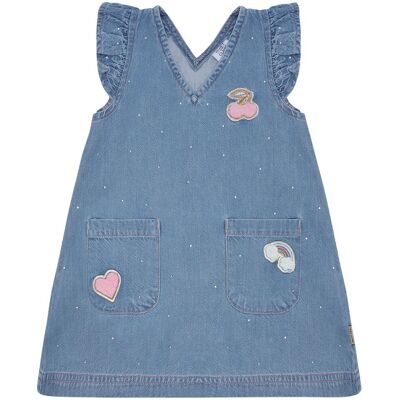 Hust&Claire Hust and Claire Hckaroline kjole til barn, Blue Denim (98) 98 Hust&Claire Hust and Claire Hckaroline kjole til barn, Blue Denim (98) 98