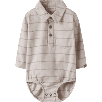Lil' Atelier Nbmnadim skjortebody, Pure Cashmere (56) 56 Lil' Atelier Nbmnadim skjortebody, Pure Cashmere (56) 56