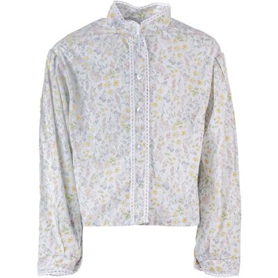 Salto Silja bluse til bunad/festdrakt jente, Blomster (146) 146 Salto Silja bluse til bunad/festdrakt jente, Blomster (146) 146