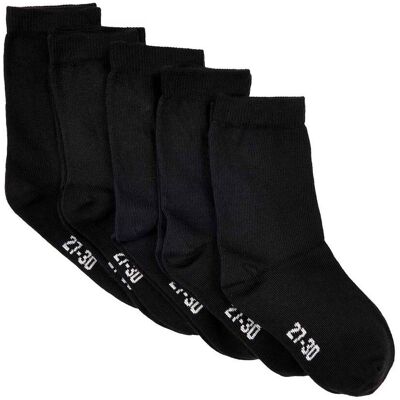 MinyMo 5-pack sokker til barn, Black (19/22) 19/22 MinyMo 5-pack sokker til barn, Black (19/22) 19/22